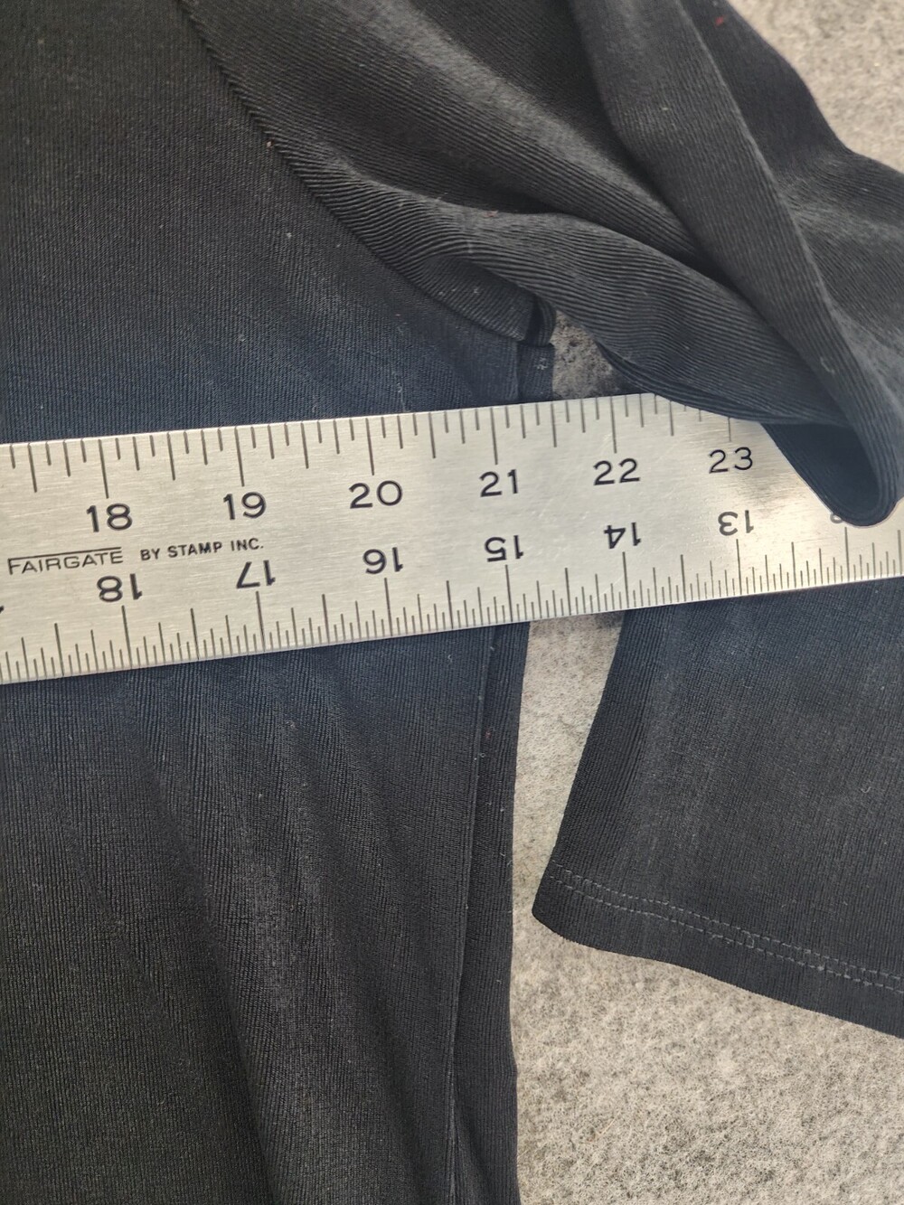 Chicos Travelers Blouse Womens Size 2 3/4 Sleeve Black Shirt - Picture 4 of 5